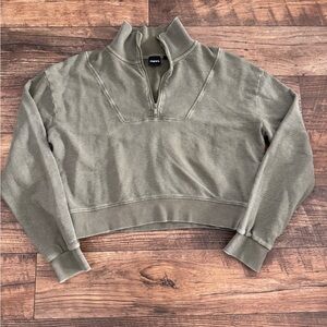 Green Böhme Quarter-Zip Sweater